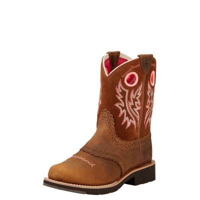 Ariat Fatbaby Cowgirl Kahverengi Western Csizma Çocuk (27164-491)